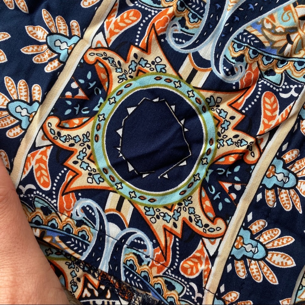 🔹 BOHO BLUE MULTI ABSTRACT PRINT LOOSE FIT BLOUSE! - Picture 8 of 8